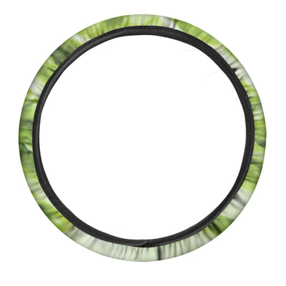 Chinese Cabbage Leaf Print Car Steering Wheel Cover