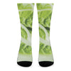 Chinese Cabbage Leaf Print Crew Socks