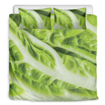 Chinese Cabbage Leaf Print Duvet Cover Bedding Set