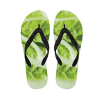 Chinese Cabbage Leaf Print Flip Flops