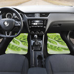 Chinese Cabbage Leaf Print Front and Back Car Floor Mats