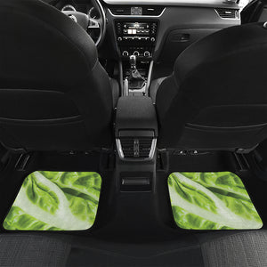 Chinese Cabbage Leaf Print Front and Back Car Floor Mats