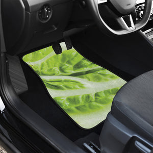 Chinese Cabbage Leaf Print Front and Back Car Floor Mats