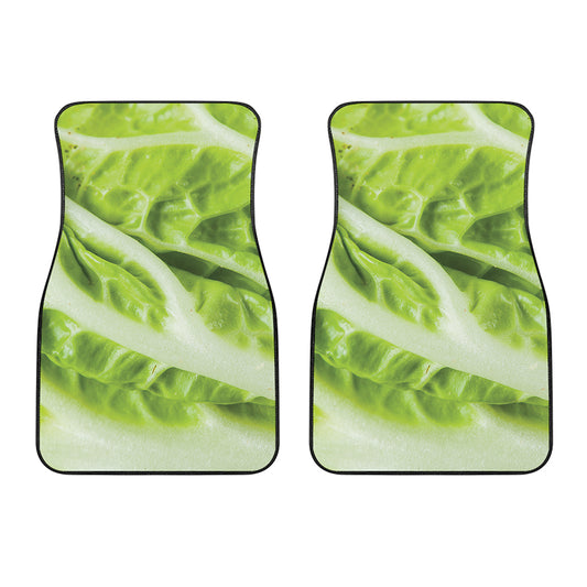 Chinese Cabbage Leaf Print Front Car Floor Mats