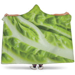 Chinese Cabbage Leaf Print Hooded Blanket