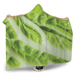 Chinese Cabbage Leaf Print Hooded Blanket