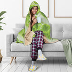 Chinese Cabbage Leaf Print Hooded Blanket