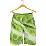 Chinese Cabbage Leaf Print Men's Shorts