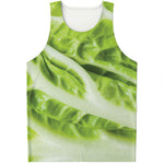 Chinese Cabbage Leaf Print Men's Tank Top