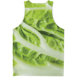 Chinese Cabbage Leaf Print Men's Tank Top