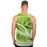Chinese Cabbage Leaf Print Men's Tank Top