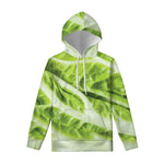 Chinese Cabbage Leaf Print Pullover Hoodie