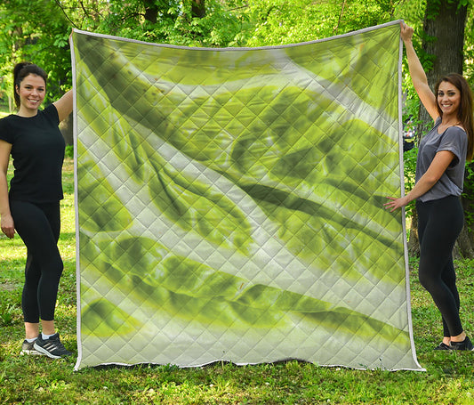 Chinese Cabbage Leaf Print Quilt