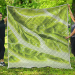 Chinese Cabbage Leaf Print Quilt