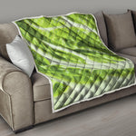 Chinese Cabbage Leaf Print Quilt