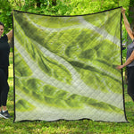 Chinese Cabbage Leaf Print Quilt
