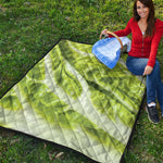 Chinese Cabbage Leaf Print Quilt