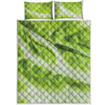 Chinese Cabbage Leaf Print Quilt Bed Set