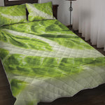 Chinese Cabbage Leaf Print Quilt Bed Set