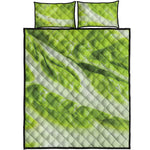 Chinese Cabbage Leaf Print Quilt Bed Set
