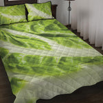 Chinese Cabbage Leaf Print Quilt Bed Set