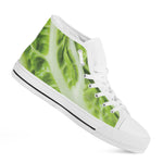 Chinese Cabbage Leaf Print White High Top Shoes