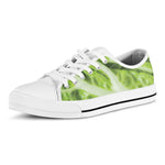 Chinese Cabbage Leaf Print White Low Top Shoes