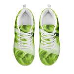 Chinese Cabbage Leaf Print White Sneakers