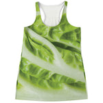 Chinese Cabbage Leaf Print Women's Racerback Tank Top