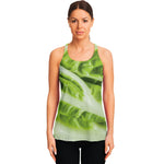 Chinese Cabbage Leaf Print Women's Racerback Tank Top