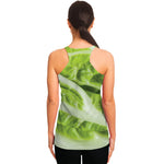 Chinese Cabbage Leaf Print Women's Racerback Tank Top