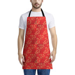 Chinese Cherry Blossom Pattern Print Apron