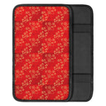 Chinese Cherry Blossom Pattern Print Car Center Console Cover