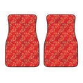 Chinese Cherry Blossom Pattern Print Front Car Floor Mats