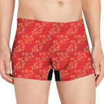 Chinese Cherry Blossom Pattern Print Men's Boxer Briefs
