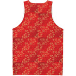 Chinese Cherry Blossom Pattern Print Men's Tank Top