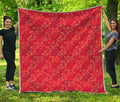 Chinese Cherry Blossom Pattern Print Quilt