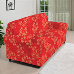 Chinese Cherry Blossom Pattern Print Sofa Cover