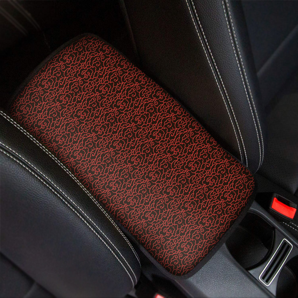 Chinese Cloud Pattern Print Car Center Console Cover