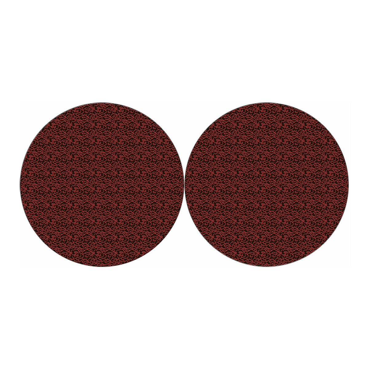 Chinese Cloud Pattern Print Car Coasters
