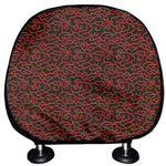 Chinese Cloud Pattern Print Car Headrest Covers