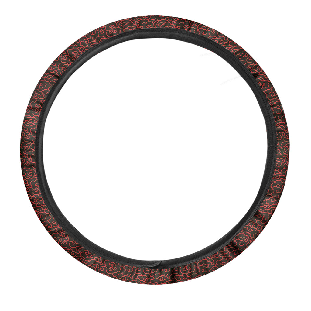Chinese Cloud Pattern Print Car Steering Wheel Cover