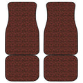 Chinese Cloud Pattern Print Front and Back Car Floor Mats