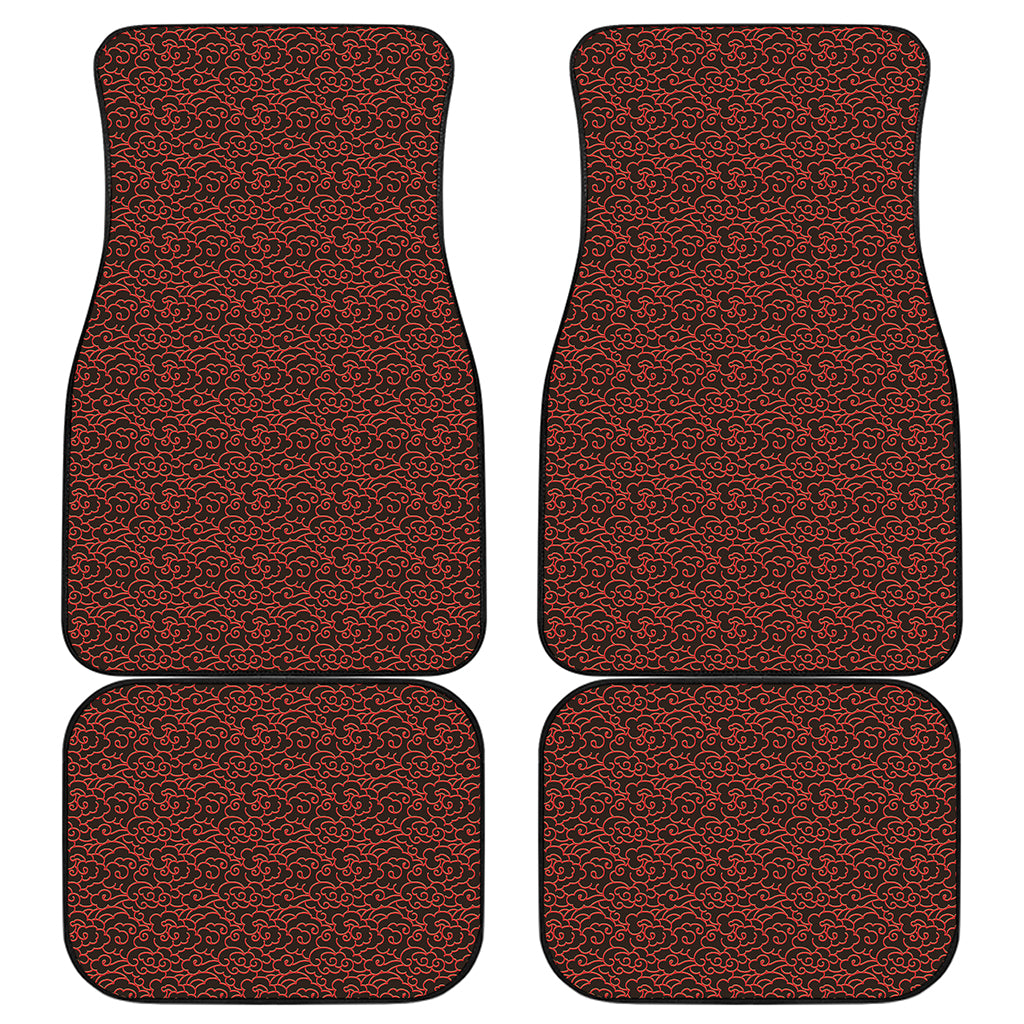 Chinese Cloud Pattern Print Front and Back Car Floor Mats