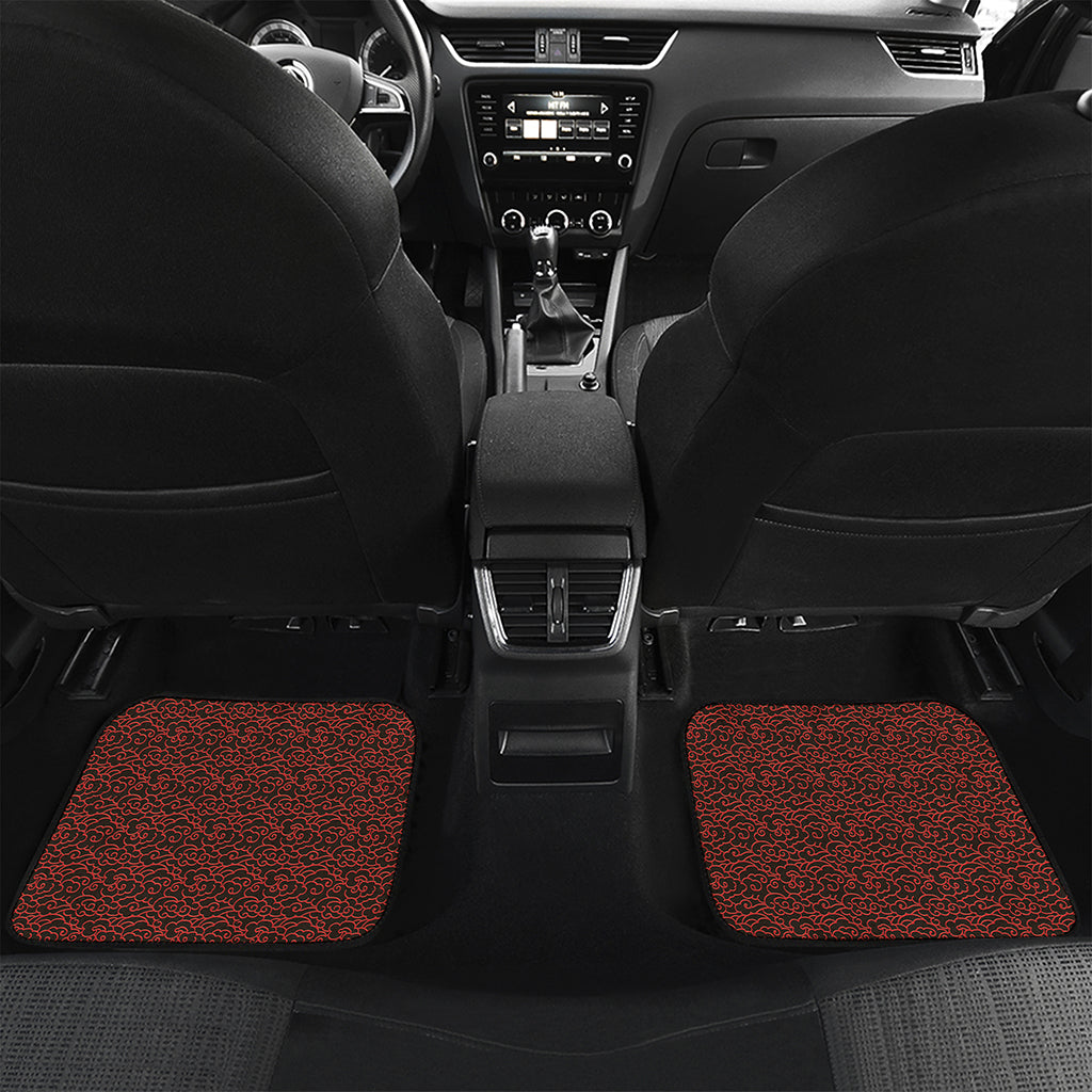 Chinese Cloud Pattern Print Front and Back Car Floor Mats