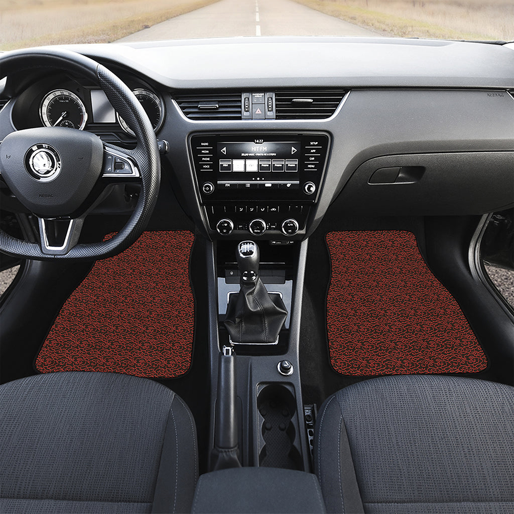 Chinese Cloud Pattern Print Front Car Floor Mats