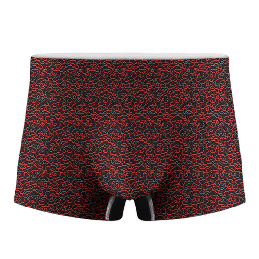 Chinese Cloud Pattern Print Men's Boxer Briefs