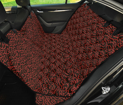 Chinese Cloud Pattern Print Pet Car Back Seat Cover