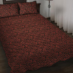 Chinese Cloud Pattern Print Quilt Bed Set