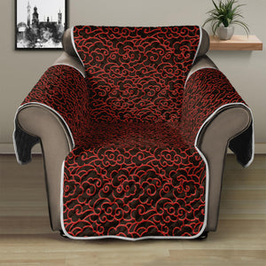 Chinese Cloud Pattern Print Recliner Protector